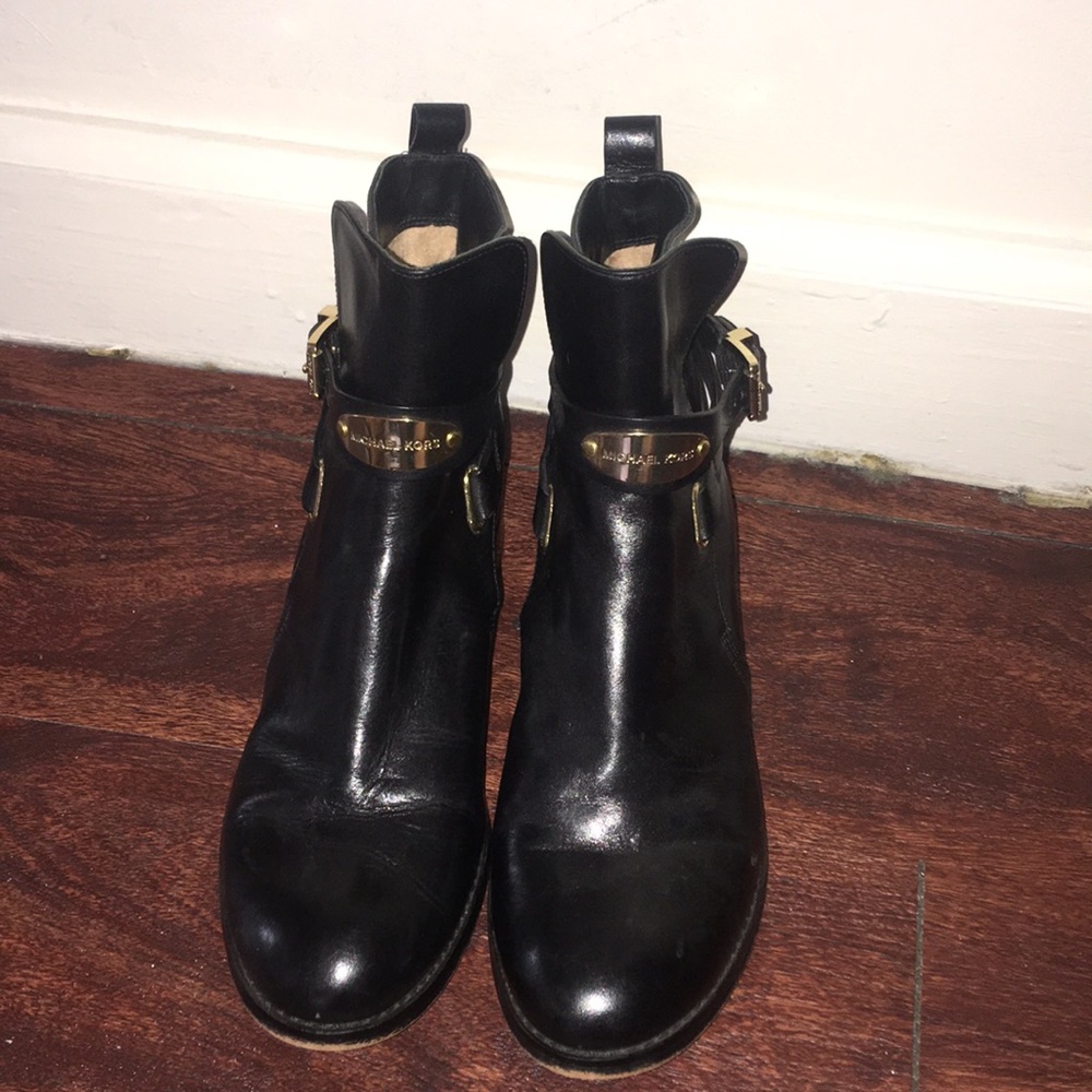 Michael Kors Leather Ankle Boots